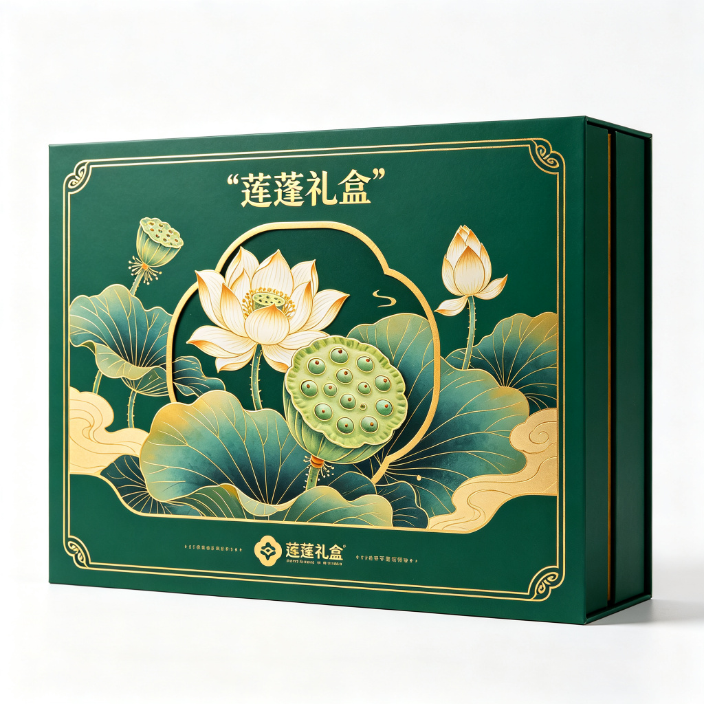 莲蓬礼盒国潮设计